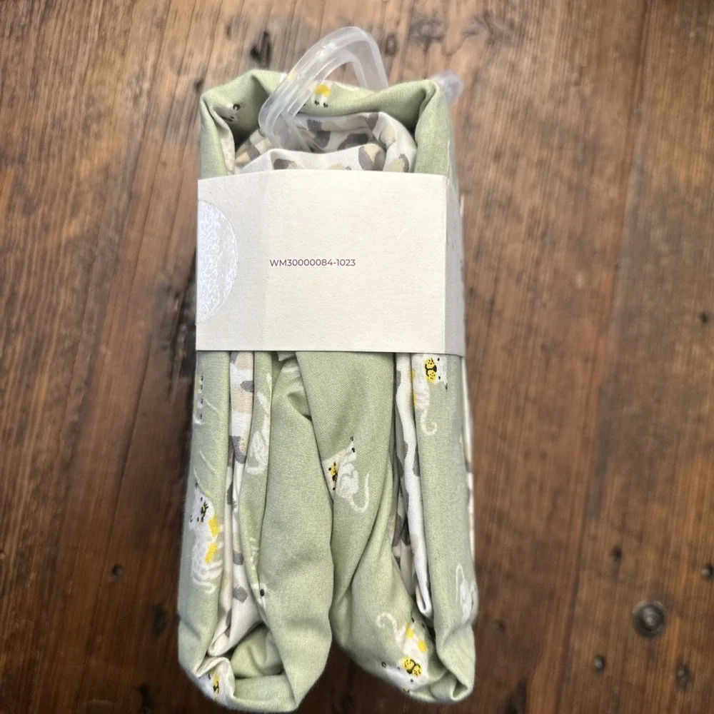 New Parent's Choice 2-Pack 100% Cotton Infant Fitted Crib Sheets, Cheetah 28x52